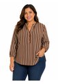 Blusa Para Mujer. Manga 3/4 Cafe Marca L&H Ref. 1F612248 de L&H