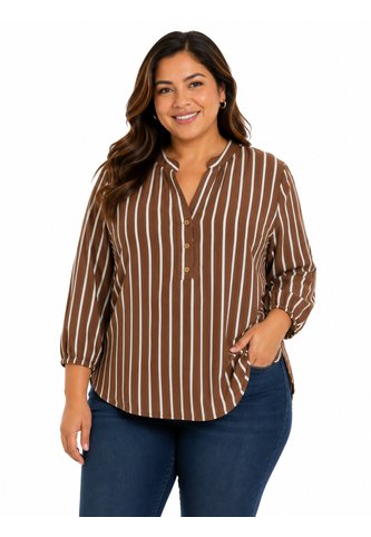Blusa Para Mujer. Manga 3/4 Cafe Marca L&H Ref. 1F612248 L&H