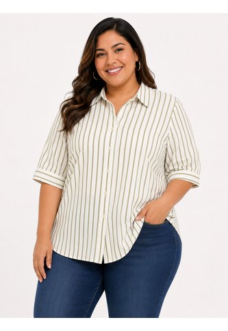 Blusa Para Mujer. Manga Corta Taupe Marca L&H Ref. 1F612246 L&H