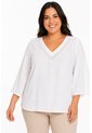 Blusa Para Mujer. Manga 3/4 Blanco Marca L&H Ref. 1F612253 de L&H
