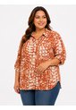 Blusa Para Mujer. Manga 3/4 Terracota Marca L&H Ref. 1F612250 de L&H