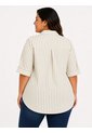 Blusa Para Mujer. Manga Corta Taupe Marca L&H Ref. 1F612246 de L&H