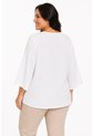 Blusa Para Mujer. Manga 3/4 Blanco Marca L&H Ref. 1F612253 de L&H