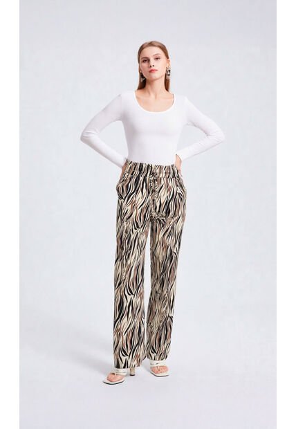 Pantalon Para Mujer Negro Marca L&H Ref. 2J407077