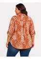 Blusa Para Mujer. Manga 3/4 Terracota Marca L&H Ref. 1F612250 de L&H