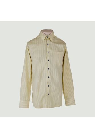 Camisa Para Hombre Manga Larga Amarillo Marca L&H L&H