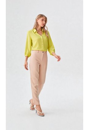 Blusa Para Mujer Manga 3/4 Verde Marca L&H Ref. 1F412457