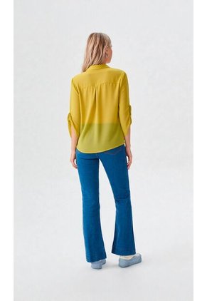 Blusa Para Mujer Manga 3/4 Verde Marca L&H Ref. 1F412457