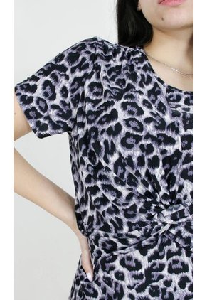 Camiseta Para Mujer Manga Corta Gris Claro Marca L&H