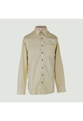 Camisa Para Hombre Manga Larga Amarillo Marca L&H