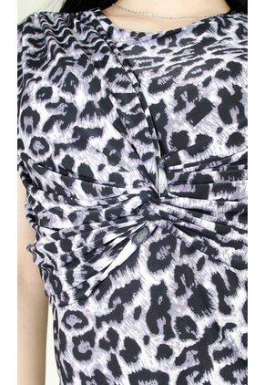 Camiseta Para Mujer Manga Corta Gris Claro Marca L&H