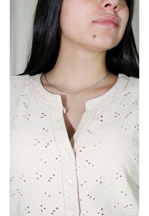 Camiseta Para Mujer Manga Corta Beige Marca L&H