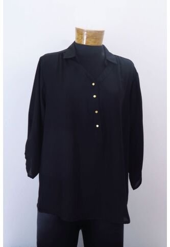 Blusa Para Mujer Manga Larga Negro Marca L&H L&H