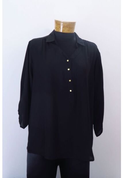Blusa Para Mujer Manga Larga Negro Marca L&H