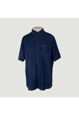 Camisa Para Hombre Manga Corta Azul Marca L&H L&H
