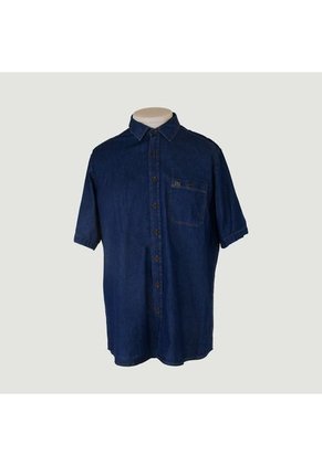 Camisa Para Hombre Manga Corta Azul Marca L&H