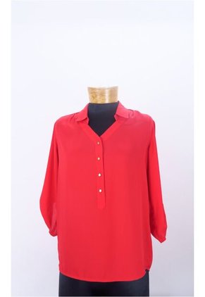 Blusa Para Mujer Manga Larga Rojo Marca L&H