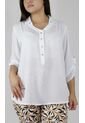 Blusa Para Mujer Manga 3/4 Blanco Marca L&H de L&H