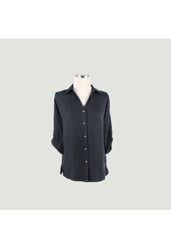 Blusa Para Mujer Manga 3/4 Negro Marca L&H L&H