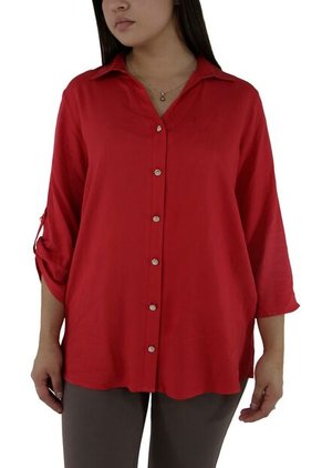 Blusa Para Mujer Manga 3/4 Rojo Marca L&H
