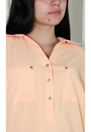 Blusa Para Mujer Manga 3/4 Coral Marca L&H