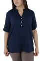 Blusa Para Mujer Manga Corta Azul Marca L&H de L&H