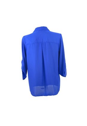 Blusa Para Mujer Manga 3/4 Azul Rey Marca L&H