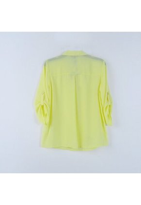 Blusa Para Mujer Manga 3/4 Amarillo Marca L&H