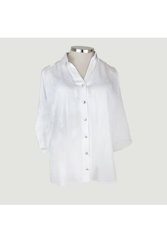 Blusa Para Mujer. Manga 3/4 Blanco Marca L&H L&H