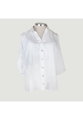 Blusa Para Mujer. Manga 3/4 Blanco Marca L&H