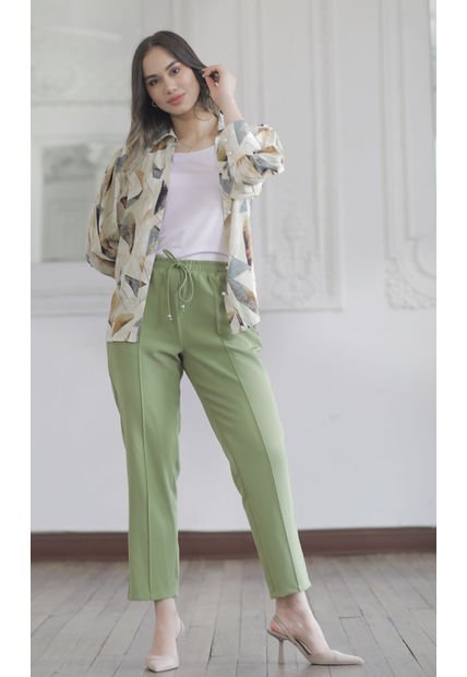 Pantalon Para Mujer Verde Marca L&H