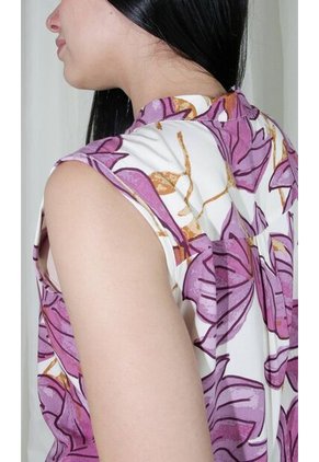 Blusa Para Mujer Manga Sisa Morado Marca L&H