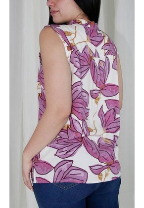 Blusa Para Mujer Manga Sisa Morado Marca L&H