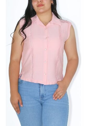 Blusa Para Mujer Manga Sisa Rosado Marca L&H Ref. 1F412679 L&H