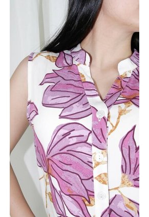 Blusa Para Mujer Manga Sisa Morado Marca L&H