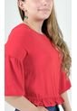 Blusa Para Mujer Manga 3/4 Rojo Marca L&H Ref. 1F412677 de L&H
