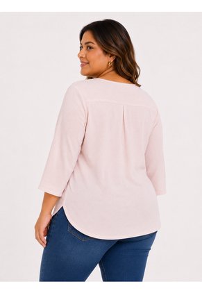 Blusa Para Mujer. Manga 3/4 Rosado Marca L&H Ref. 1F612237