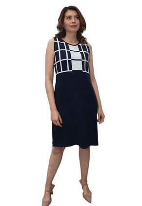 Vestido Para Mujer Manga Sisa Azul Marca L&H