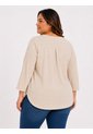 Blusa Para Mujer. Manga 3/4 Beige Marca L&H Ref. 1F612237 de L&H