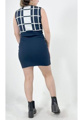 Vestido Para Mujer Manga Sisa Azul Marca L&H