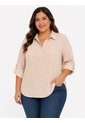 Blusa Para Mujer. Manga 3/4 Beige Marca L&H Ref. 1F612172 de L&H
