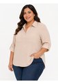 Blusa Para Mujer. Manga 3/4 Beige Marca L&H Ref. 1F612172 de L&H