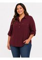 Blusa Para Mujer. Manga 3/4 Vino Marca L&H Ref. 1F612172 de L&H