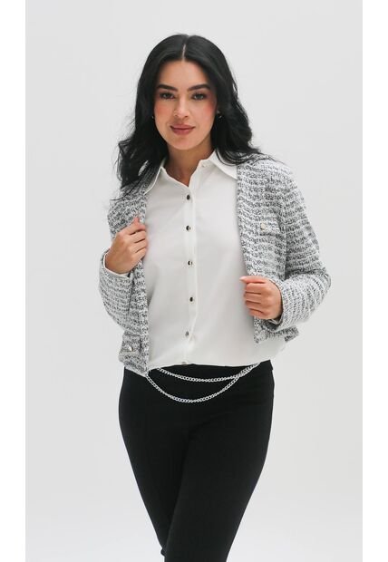 Chaqueta Para Mujer Negro Marca L&H Ref. 8E408002
