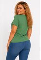 Camiseta Para Mujer. Manga 3/4 Verde Marca L&H Ref. 1F609196 de L&H