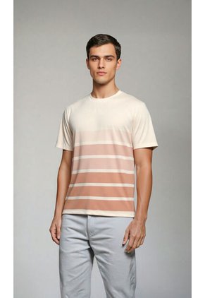 T-Shirt Para Hombre Beige Marca L&H