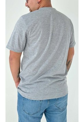 T-Shirt Para Hombre Manga Corta Gris Claro Marca L&H