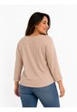 Camiseta Para Mujer. Manga 3/4 Beige Marca L&H Ref. 1F609195 de L&H