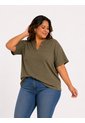 Camiseta Para Mujer. Manga Corta Verde Marca L&H Ref. 1F609193 de L&H