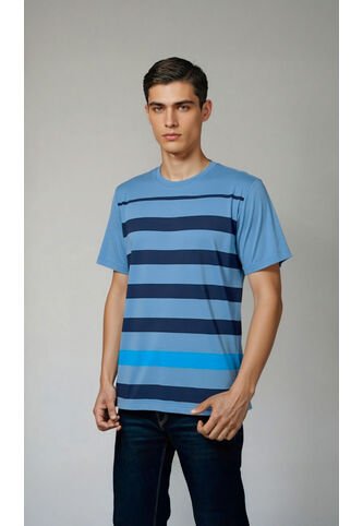 T-Shirt Para Hombre Azul Marca L&H L&H